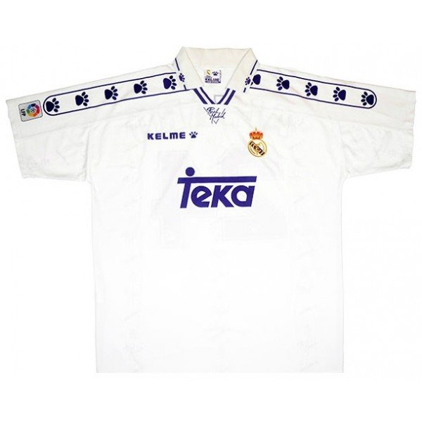 Camisa Retro Kelme Real Madrid 1995 1996 I jogador